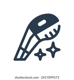Ilustración del icono del vector de vacío portátil portátil