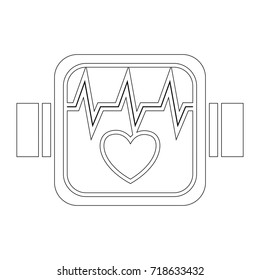 Portable Heart Monitor Icon