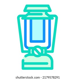 portable lamp color icon vector. portable lamp sign. isolated symbol illustration