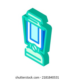 tragbare Lampe isometrische Vektorgrafik. tragbares Lampenzeichen. einzelne Symbolillustration