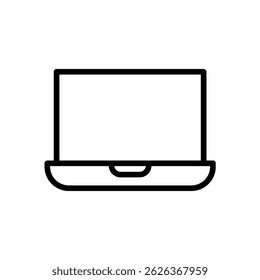 ilustração do ícone da estrutura de tópicos do laptop portátil
