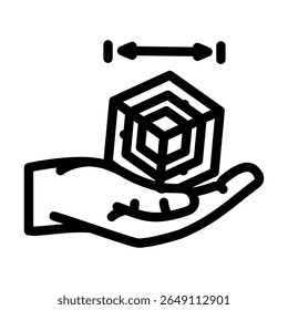 vetor de ícone de linha portátil. sinal portátil. símbolo de contorno isolado ilustração preta