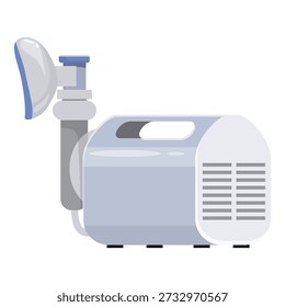 Portable medical nebulizer machine creating a mist for efficient asthma treatment