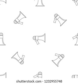 Portable megaphone pattern seamless vector repeat geometric for any web design