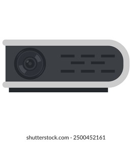 Portable movie projector vector cartoon illustration isolated on a white background.