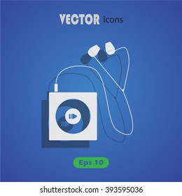 Portable music device icon