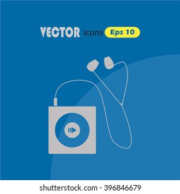 Portable music device icon