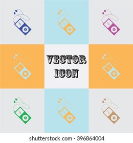 Portable music device icon