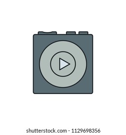 portable music speaker icon. Element of technology icon for mobile concept and web apps. Field outline portable music speaker icon can be used for web and mobile. Premium icon