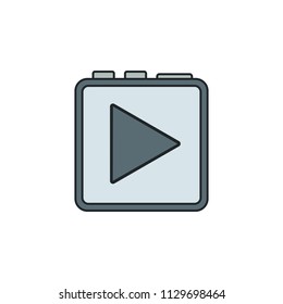 portable music speaker icon. Element of technology icon for mobile concept and web apps. Field outline portable music speaker icon can be used for web and mobile. Premium icon