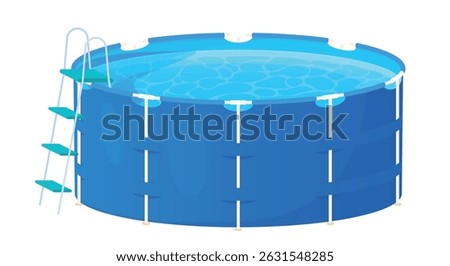 Portable plastic swimming pool design for summer fun and relaxation with easy setup for backyard enjoyment