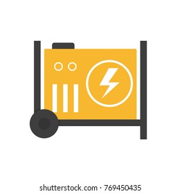 Portable power generator icon. Clipart image isolated on white background