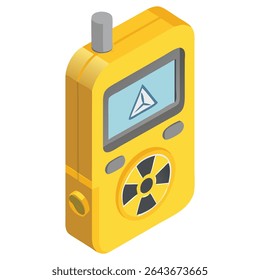 Portable radiation detector device for safety monitoring and measurement of radioactivity levels in area