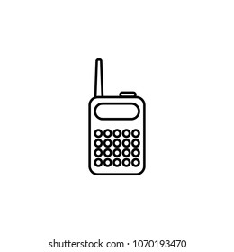 portable radio icon. Element of diving, fishing and hunting for mobile concept and web apps. Thin line icon for website design and development app development. Premium icon on white background