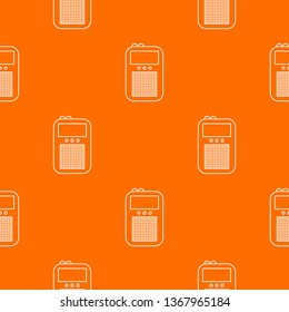 Portable radio pattern vector orange for any web design best