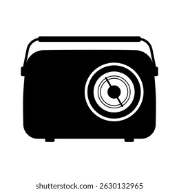 Receptor de rádio portátil silhueta modelo de estêncil imagem vetorial para artesanato desenhos criativos decoração scrapbooking casa presentes exclusivos