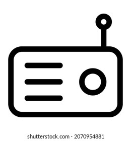 Portable radio system with an antenna installed