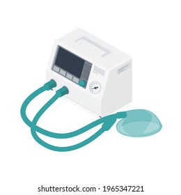 Portable Respiratory ,Medical Machine hospital diagnostic equipment healthcare technology isolated object 3d