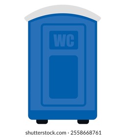 Portable restroom on a white background. Vector illustration