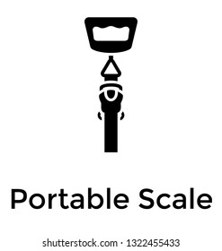 Portable scale for weight measurement 