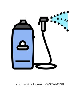 portable shower glamping color icon vector. portable shower glamping sign. isolated symbol illustration