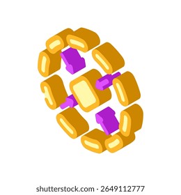portable size isometric icon vector. portable size sign. isolated symbol illustration