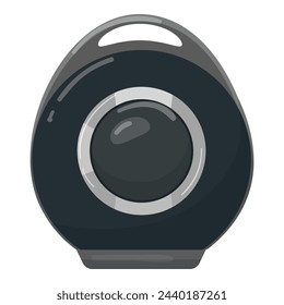 Icono de altavoz inteligente portátil vector de dibujos animados. Red de dispositivos. Ayudante vocal del objeto