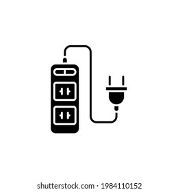Portable socket icon, eps 10