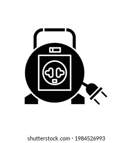 Portable socket terminal icon, EPS 10
