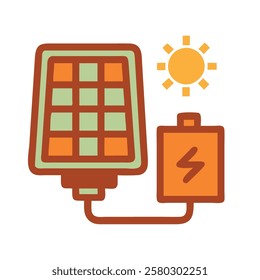 A portable solar panel charger representing renewable and eco friendly energy solutions