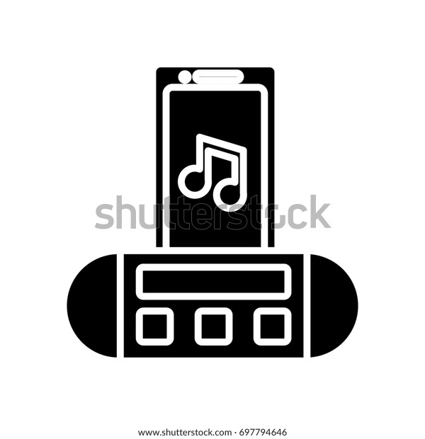 Portable Sound Speaker Icon Stock Vector Royalty Free 697794646