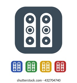 Portable speaker Icon Isolated on White Background.vector illustration icon