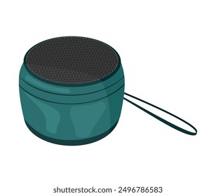 portable speakers bluetooth wireless isolated illustration vector design