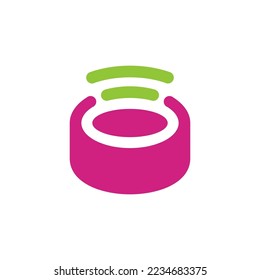 portable speakers logo design vector sign