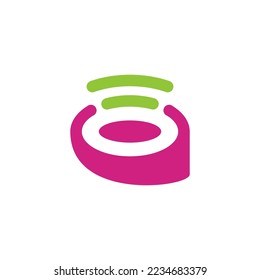 portable speakers logo design vector sign