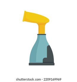Icono de limpiador de vapor portátil. Ilustración plana del icono del vector del filtro de vapor portátil aislado en el fondo blanco