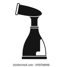 Icono de limpiador de vapor portátil. Ilustración simple del icono del vector del filtro de vapor portátil para el diseño web aislado en fondo blanco