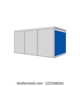 Portable storage container icon. Clipart image isolated on white background