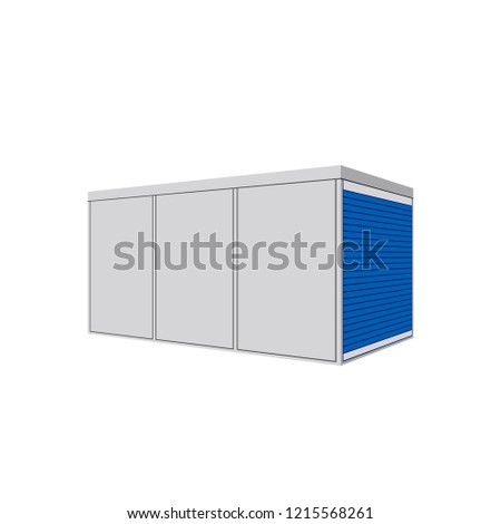 Portable storage container icon. Clipart image isolated on white background