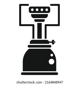 Portable stove icon simple vector. Gas cooker. Food flame