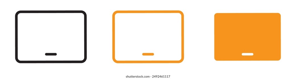 Portable Tablet Icon for Technology and Digital Devices Graphics Ideal for Representing Tablets and Portable Computing Devices
