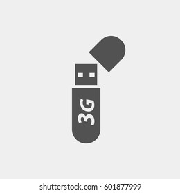 Portable USB 3G Modem Icon