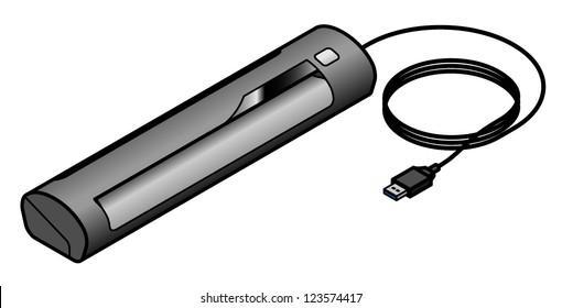 A portable USB document/receipt/business card scanner.