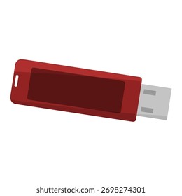 Unidade USB portátil. Armazenamento de dados digitais. Vetor de memória Flash. Acessório de dispositivo eletrônico. EPS 10.