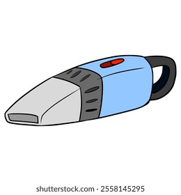 portable vacuum cleaner illustration hand drawn isolated vector