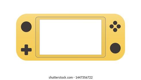 portable video game Console, handheld gadget for Video Gaming. Vector icons for design, apps and web