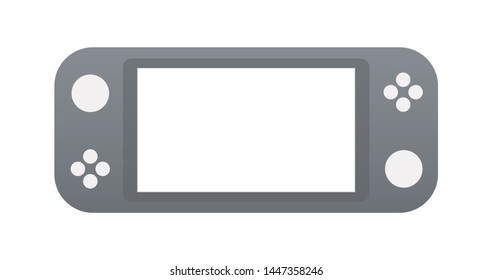 portable video game Console, handheld gadget for Video Gaming. Vector icons for design, apps and web