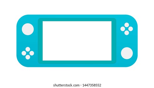 portable video game Console, handheld gadget for Video Gaming. Vector icons for design, apps and web