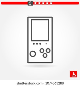 portable video game console vector icon