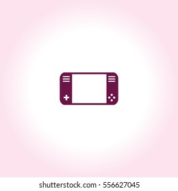Portable video game console  Vector Icon.